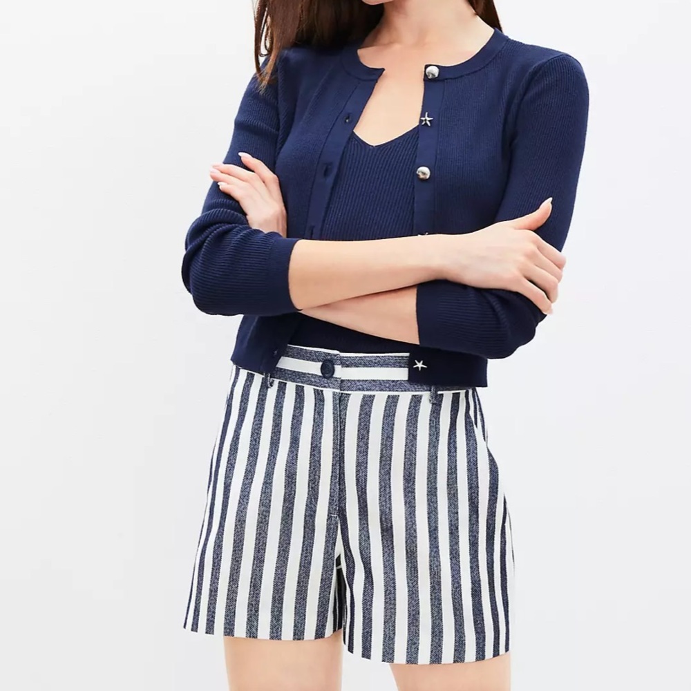 Loft Riviera Shorts in Striped Texture